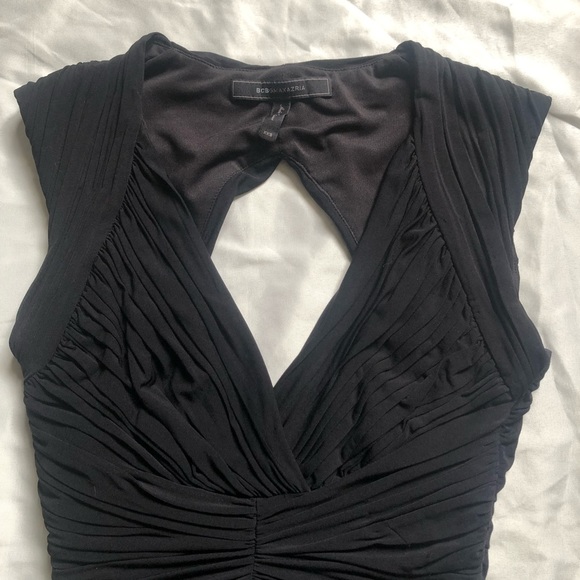 BCBGMaxAzria Ruched Cutout Back Dress - Picture 5 of 9